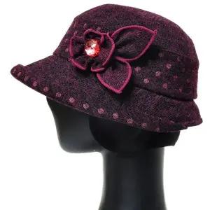 [하프클럽/]AAU014.도트밴드 귀달이 중년여성 벙거지모자 엄마 할머니 겨울