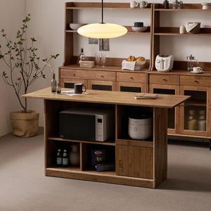 나무뜰 헤이즐 원목 주방렌지대 아일랜드 식탁 테이블 홈바 수납장 1600 GM424C