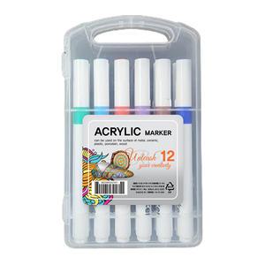 다다 베르니아트 아크릴 마카펜 12색, 1개