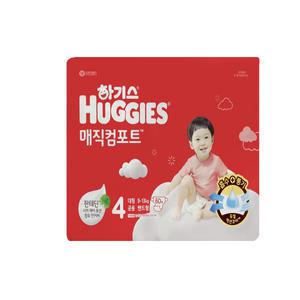 하기스 2024 매직컴포트밴드 4단계 대형 공용 60매x2팩