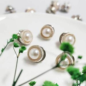 진주브로치핀 옷고정 한복 혼주 세트 화이트