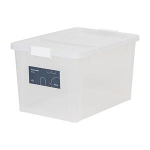 심플스텝 리빙박스 45L 반투명 의류 장난감 수납 펜트리 정리함 플라스틱 공간박스