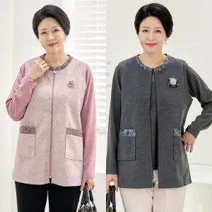 [엄마옷 로즈맘] 인치티셔츠조끼세트