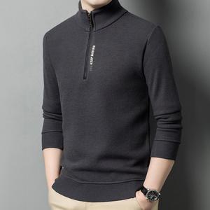 남자 기모 융털 티셔츠 와플 반집업 긴팔티 남성 골프 등산 겨울 운동복