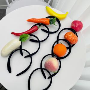 과일모형 야채모형 머리띠 추수감사절머리띠