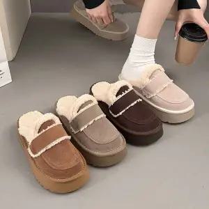 [하프클럽/] 시어링 통굽 어그 털슬리퍼(4cm)-2008