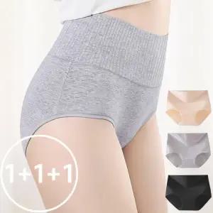 [로즈엘리][1 1 1] 뱃살 군살잡는 하이웨스트 골지 면팬티 3컬러
