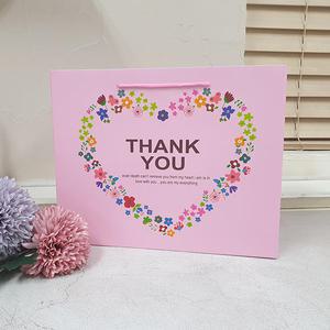 ABM 플라워땡큐 쇼핑백 핑크 대 20개