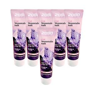 애경 2080 퓨어 마운틴 솔트 치약 핑크 마일드 민트 120g 6개