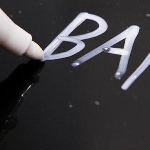 방수 화이트매직 마카펜 유리 유성 보드 하얀색마카 둥근 굵은 3mm 5개