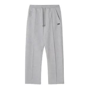 LEE트레이닝팬츠 커플 밴딩 츄리닝 와이드 그레이 남녀공용 기모 겨울 운동 바지 RB770