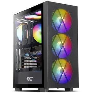 :다크플래쉬 darkFlash DK370 MESH RGB 강화유리 컴퓨터 PC 케이스 (블랙)