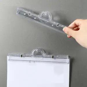 [보리보리/아트박스 POOM]아트박스/코지박스 A4 투명 자석 집게 다용도 클립 냉장고 메모 부착