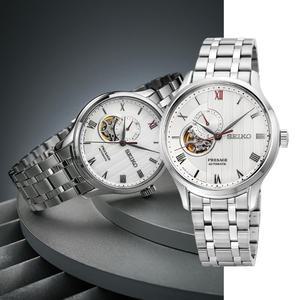 백화점AS가능 세이코 프레사지 SSA443J1 오픈하트 오토매틱 남성 메탈시계