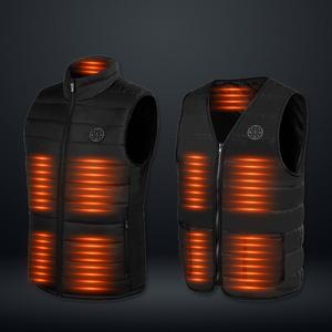 몽프레  겨울 발열 조끼 열선조끼 방한 등산 낚시 온열 패딩