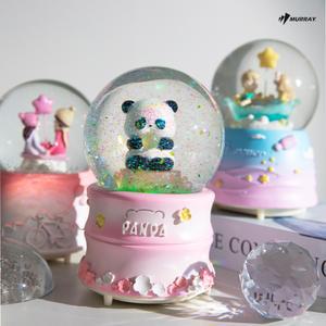 머레이 LED 크리스탈 워터볼 오르골 5종 인테리어 스노우볼 뮤직오르골