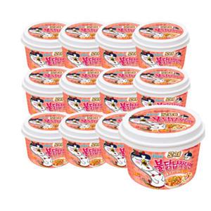 삼양 로제 불닭 납작 당면 큰컵 169.4g 12개 컵라면