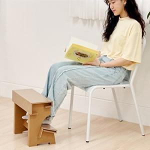 [페이퍼팝]발받침대 책상 사무실 2단 다리거치대