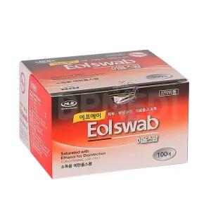 일회용 알콜솜 에프에이 이올스왑 알콜스왑 1박스 100매