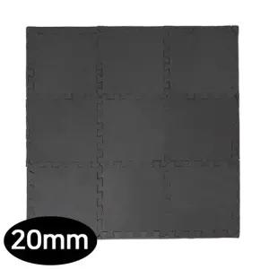 아이워너 운동매트 EVA 퍼즐매트 두께 20mm  블랙) 운동매트 헬스매트 홈트레이닝매트