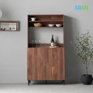 버번 홈카페형 900 주방수납장+상부장