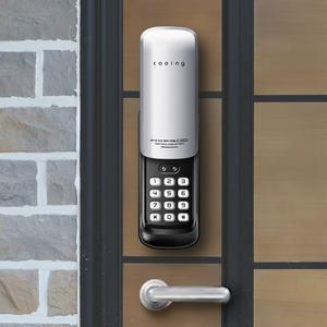 쿠잉 디지털도어락 DL-CT01SV 번호키 도어록 현관문 무타공 보조키