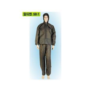 멀티맨보호복/투피스-회색 SB-T / 24개-옵션 듀폰방진