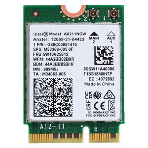 인텔 AX211NGW 무선랜카드 Wi-Fi 6E (802.11ax) 블루투스 5.3 지원 인텔 12/13/14/15 세대 CPU 전용