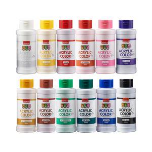 동아 딩동댕 아크릴 물감 200ml 낱색 대용량 미술 학원 유치원