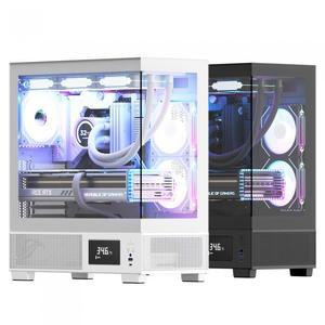 아이구주 VENTI P5000L 모니터링 LCD 컴퓨터 PC케이스 (블랙)