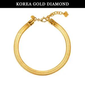[한국금다이아몬드] 순금 뱀줄 팔찌 24K 스네이크 체인 11.25g