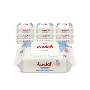 [킨도] 프리미엄 아기 물티슈 블루 일반형 70매 X 10팩