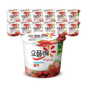 [빙그레] 요플레 홈 딸기 180g 12입 / 요거트