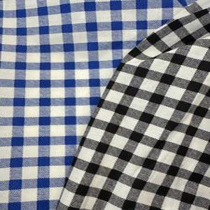 원단스토리 깅엄체크 체크 면 셔츠 원피스 블라우스 2종