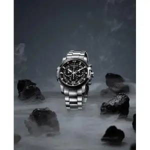 [롯데백화점]마션틴트(잡화) [로만손] 프리미어 아트락스 뉴빅데이트 남성 메탈시계 RWPAHM5BS058WHBK0