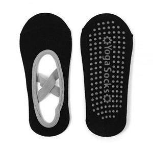 논슬립도트 크로스 요가양말 블랙 요가토삭스 홈트-WFA7695