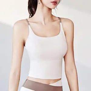 위드에어 투톤 상의 요가상의 탑 크롭-WF54FBB