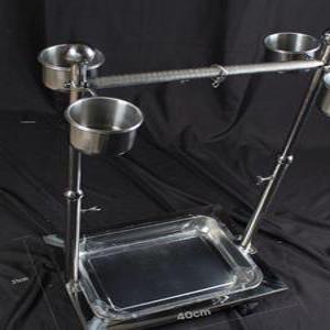 앵무새횟대 대형 중형 소형 리프트 프레임 스테인레스 새 스탠딩 놀이터 새장 소형 1.9