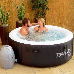 BW 54123 Lay-z스파 마이애미 월풀 버블마사지 온수 개인 욕조 야외 풀장