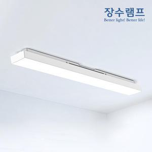장수램프 LED 사각 일자등 형광등 등기구 30W 플리커프리