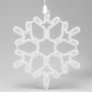 바이글로브 LED 크리스마스 전구 눈꽃 네온 40CM 무점멸 화이트 DC24V 미니LED전구