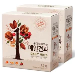 둘이함께 먹는 매일견과 20g 60개X 2박스