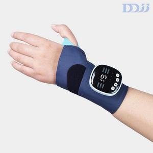 DDJJ 저주파 손목마사지기 ems 무선 손목안마 온열찜질기 충전식 다크블루