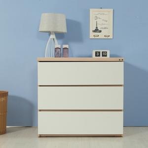 [텐스페이스]아르메 레스트 와이드 3단 서랍장(속깊은 대형 수납장 화장대 ) (수도권무배)