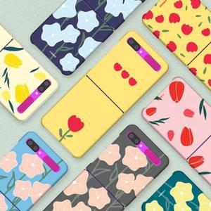 그래비 패턴 플라워 Z플립1/2/3/4/5 무광 슬림핏