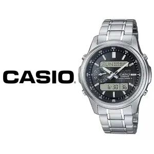 카시오 리니지 국내재고 전파 솔라 LCW-M300D-1A 실버 남성메탈 남자손목시계