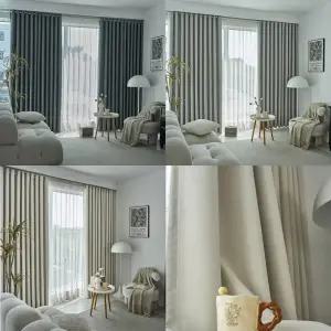 커튼콜 신상 헤이즈 거실 안방 창문용 암막커튼 2장/방한,방풍 사계절용
