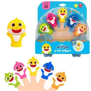 핑크퐁 아기상어 손가락 인형놀이 캐릭터 손인형극 상어가족 피규어 인형놀이