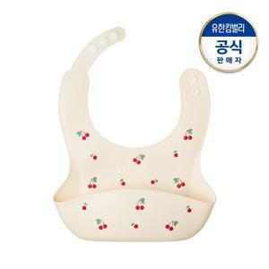 [그린핑거]베베그로우 실리콘 턱받이 체리