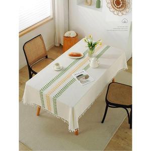 대형 방수 식탁보 아메리칸 4/6/8/10인용 리본 북유럽 대형직사각탁자보 린넨방수식탁보